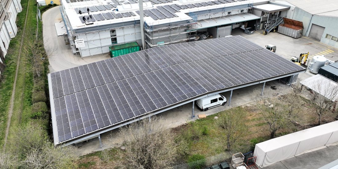 Installation photovoltaïque sur le toit de S+P Samson GmbH