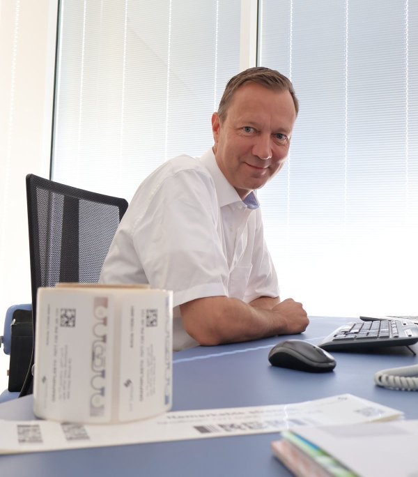 Matthias Leuschner in his office